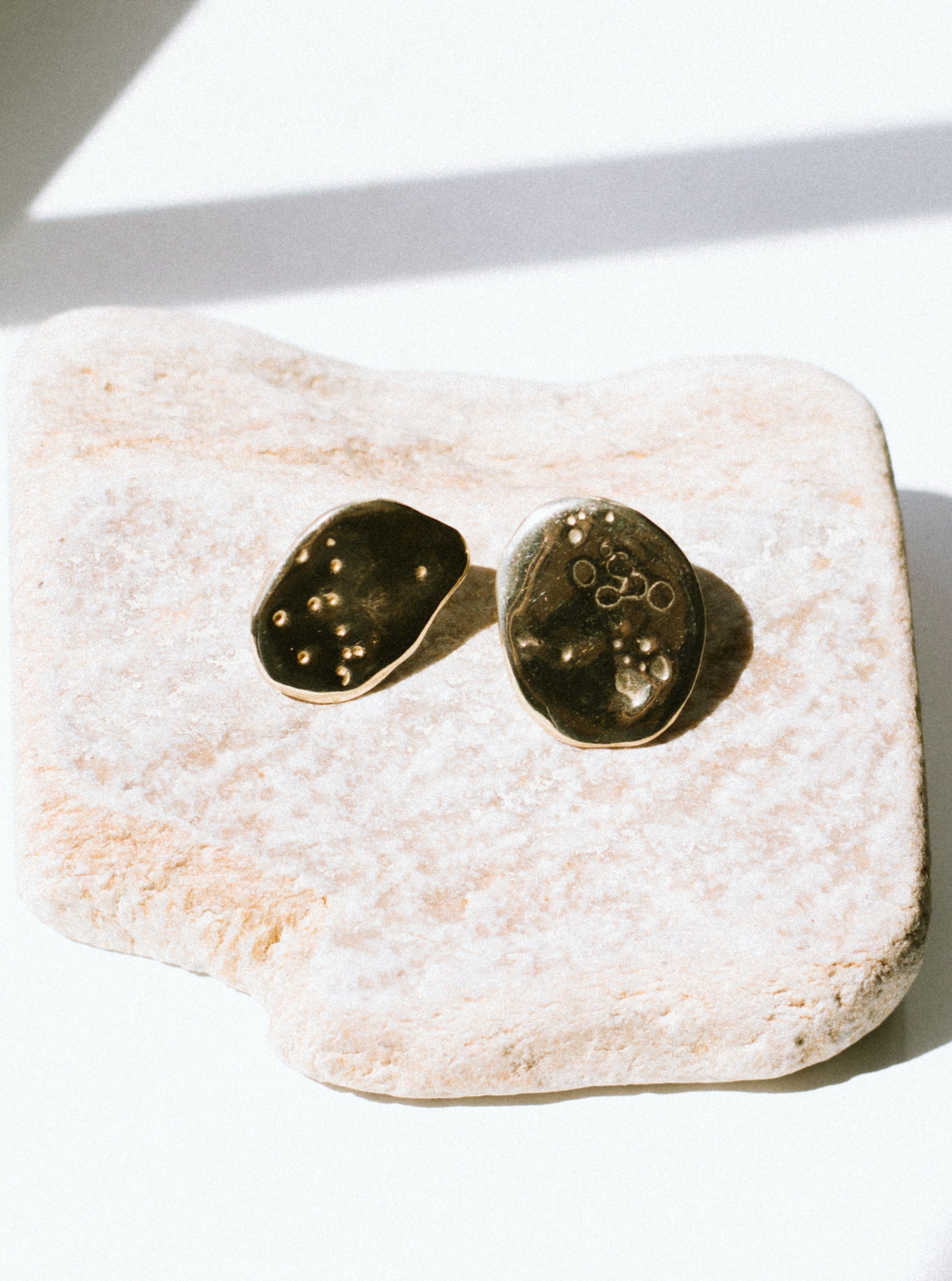 Earrings "Stone" GERMAN x White Petal collaboration