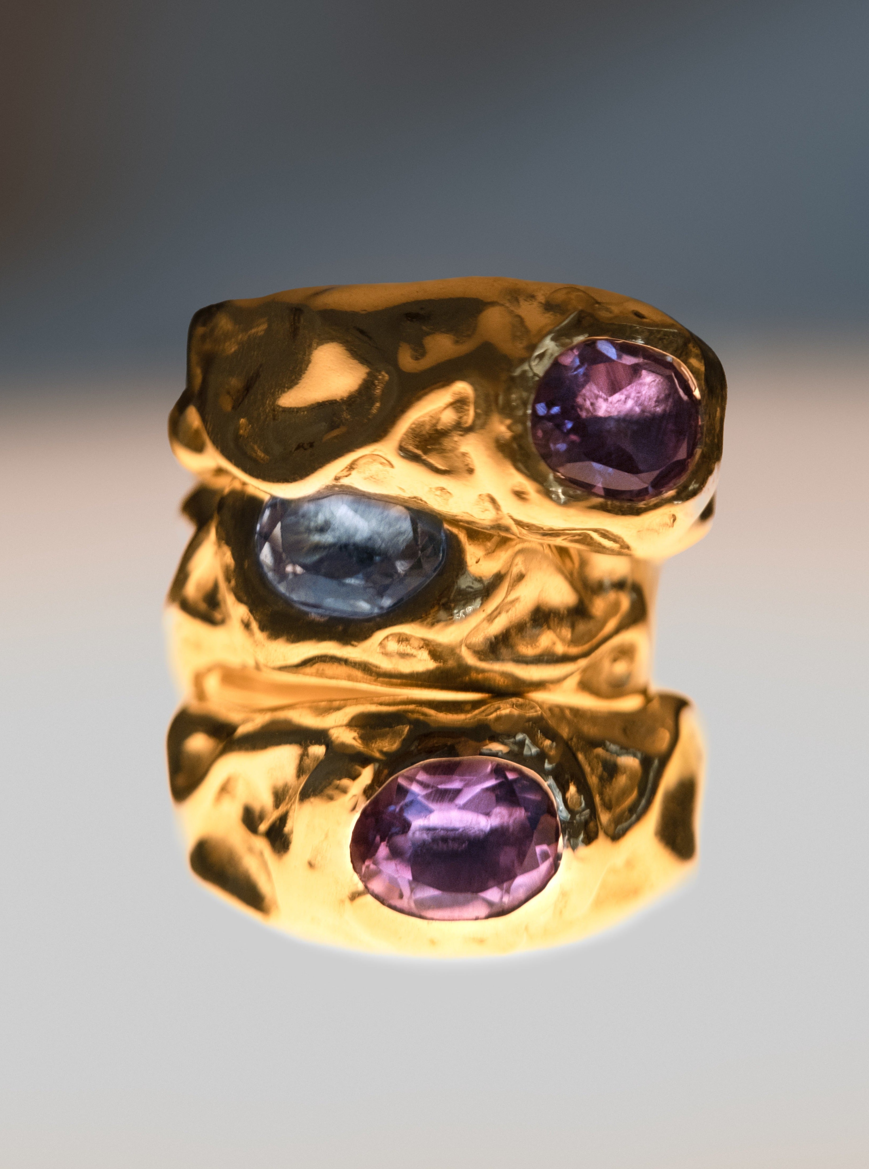 BANIAS ring AMETHYST